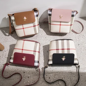 

Vintage Shoulder Bag Women Leather Solid Color Crossbody Handbag ladies Chain Shoulder Messenger Bag Female Satchel
