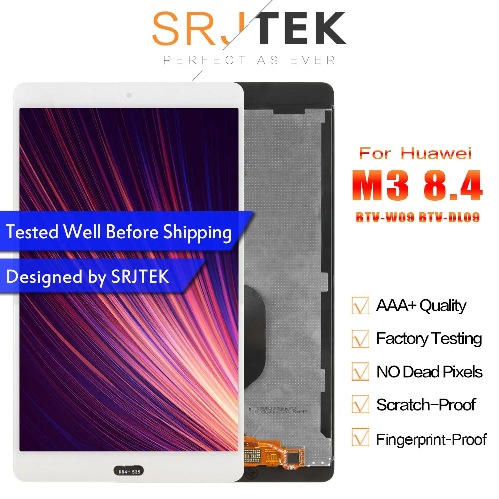 Srjtek 8 4 "для Huawei MediaPad M3 ЖК-дисплей матрица сенсорный экран дигитайзер панель