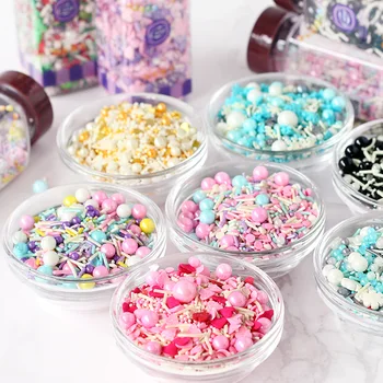 

2pcs Edible Sugar Bead Cake Pearl Sugar Balls Fondant Diy Baking Candy Wedding Cake Decoration Ice Cream Chocolate cake topper