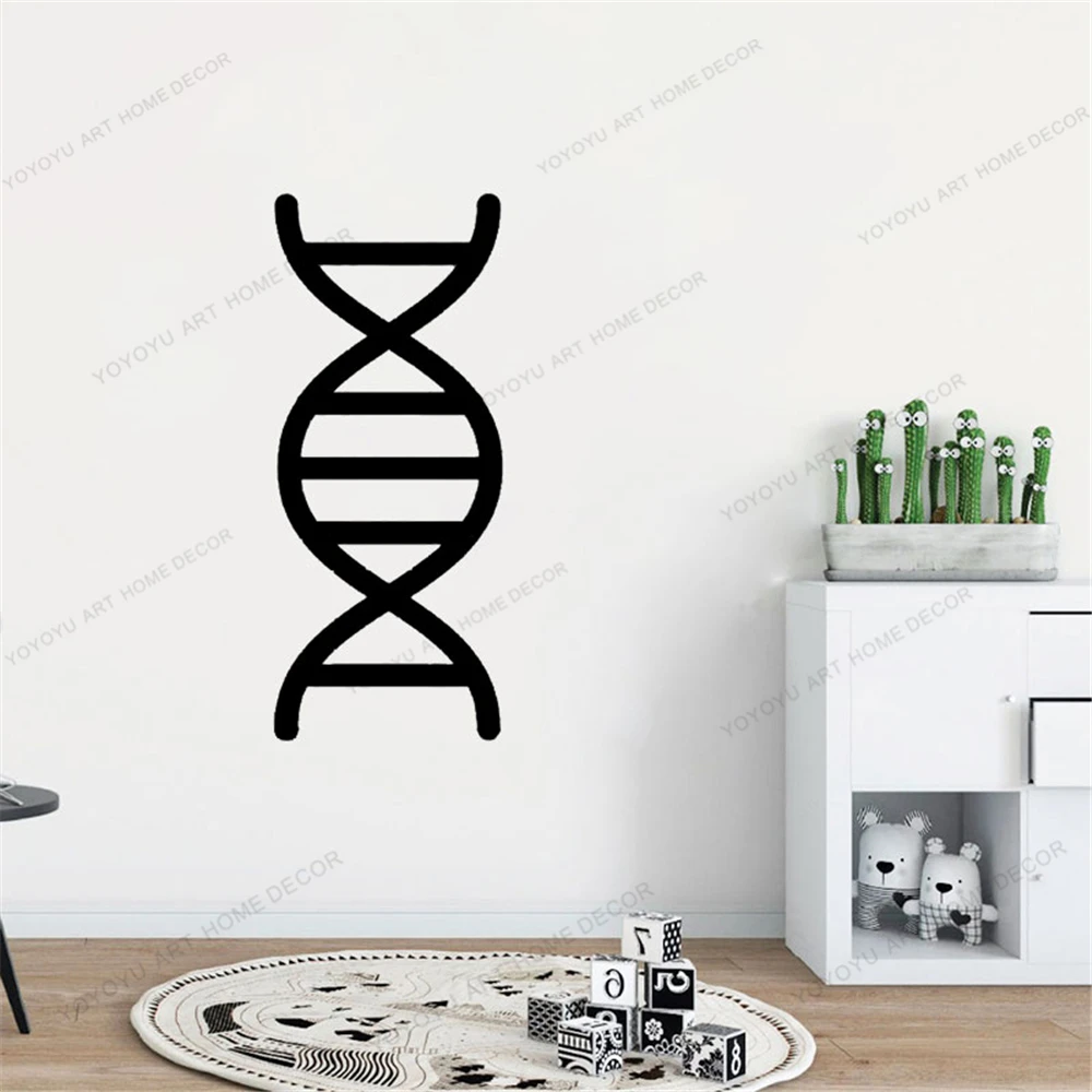 

Science Simple Dna Art Structure Vinyl Wall Sticker Decal Teen' s Room School Classroom Office Decor Removable Wallpoof CX735