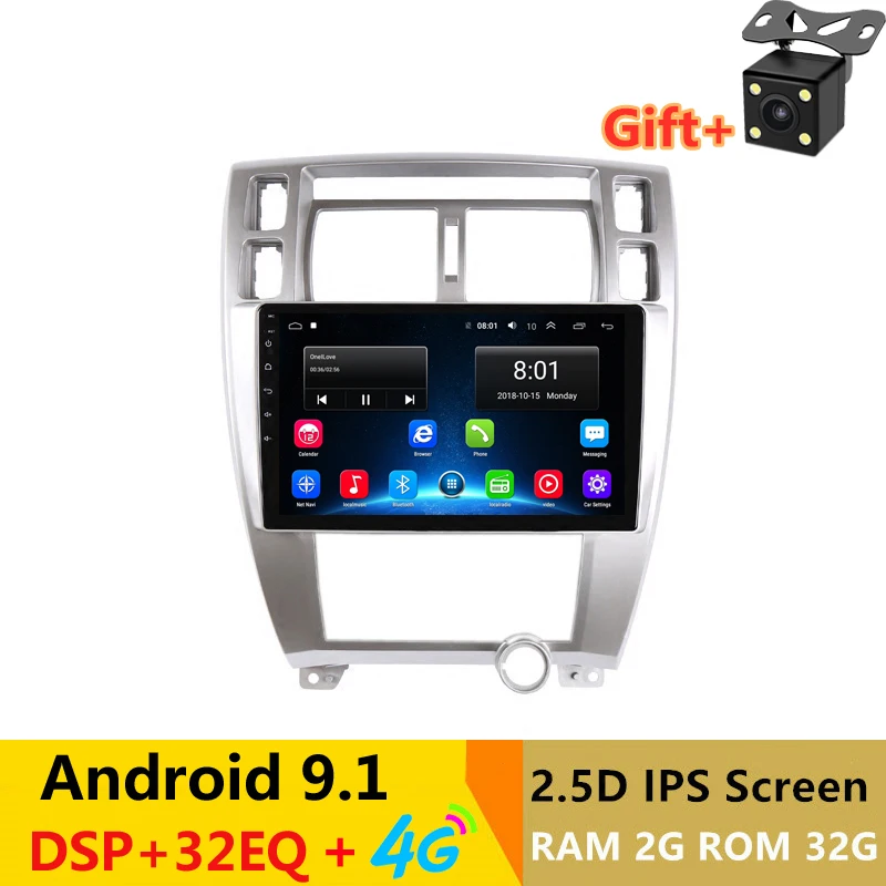 10 "2 + 32G 2.5D ips Android 8,1 Автомобильный мультимедийный dvd-плеер gps для hyundai Tucson 2006 2007-2010 2012 2013 радио стерео навигации