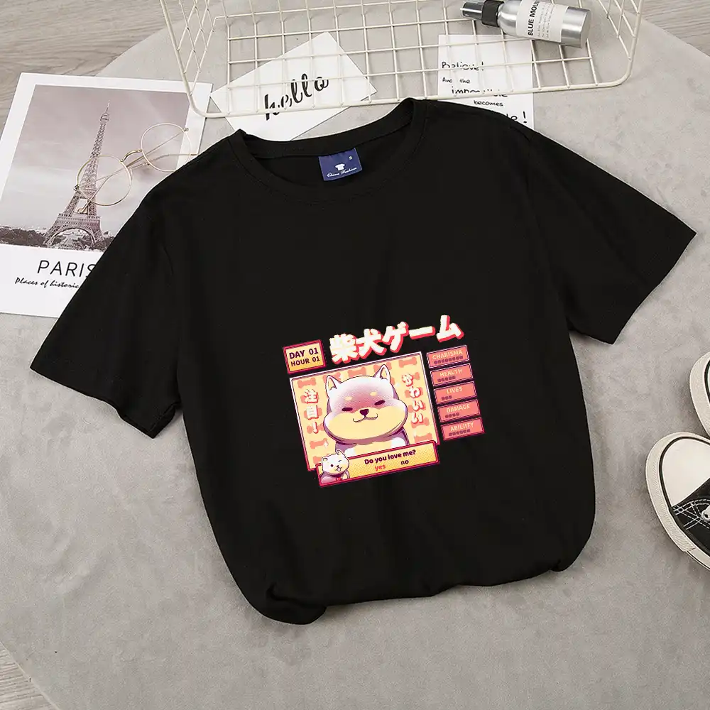 女の子 Tシャツ柴犬かわいい Doge おかしい半袖 Tシャツ女性学生クリエイティブトップス Tシャツピンクかわいい美的 12 カラー Tシャツ Tシャツ Aliexpress