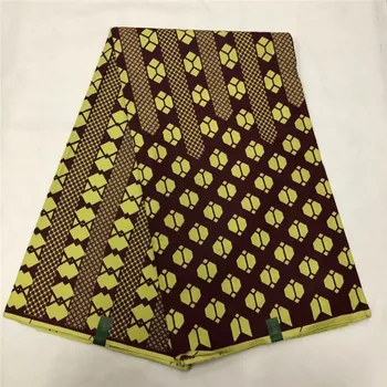 

Popular wax material African real batik wax fabric for garment WF5(6yards/pc)