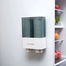 Одноразовые бумажные стаканчики держатель диспенсер настенный стеллаж Пылезащитный для дома-30