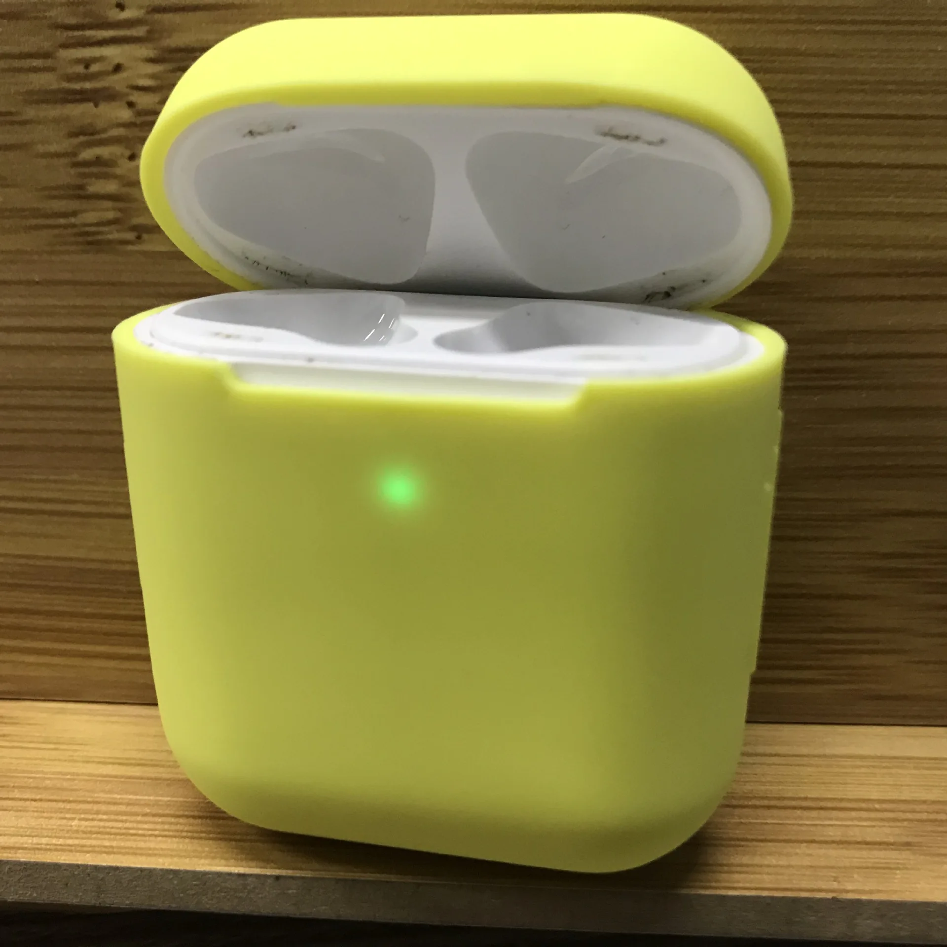 Yellow Защитный силиконовый чехол для Apple Airpods 1 2, Ультратонкий Мягкий чехол для Airpods - Цвет: Yellow