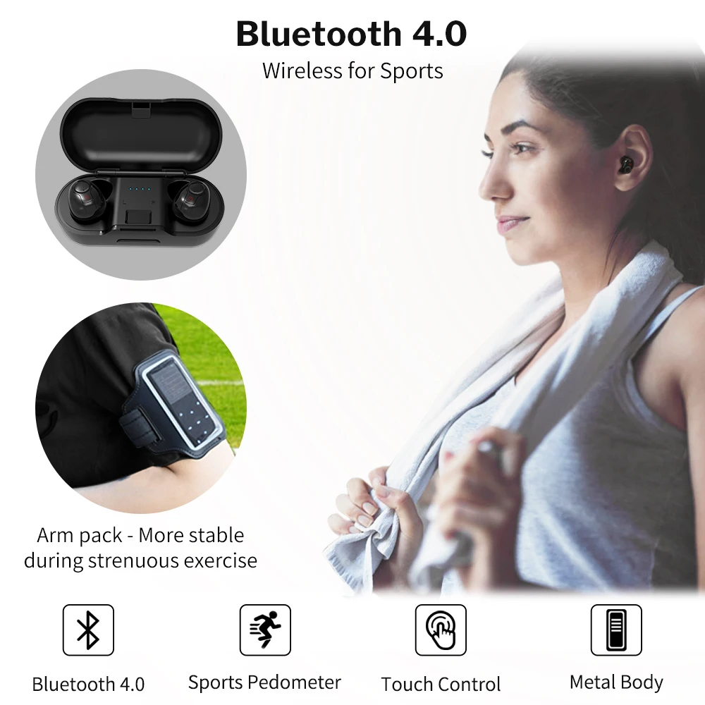 Deelife Спортивный MP3 плеер Bluetooth с динамиком FM радио HiFi MP 3 воспроизведения музыки