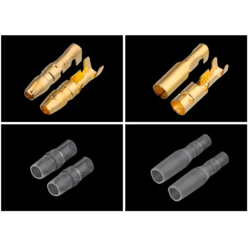 25/50/100sets 4.0 bullet Crimp terminal   car electrical wire connector diameter 4mmFemale + Male + Case Cold press terminal - Image 3
