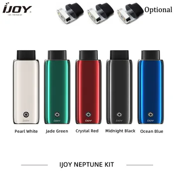 

Original IJOY NEPTUNE KIT Glass Electronic Cigarettes 650mah Battery Max Power 12w with 1.2ohm 1.8ml NEPTUNE Pod E Cigarettes