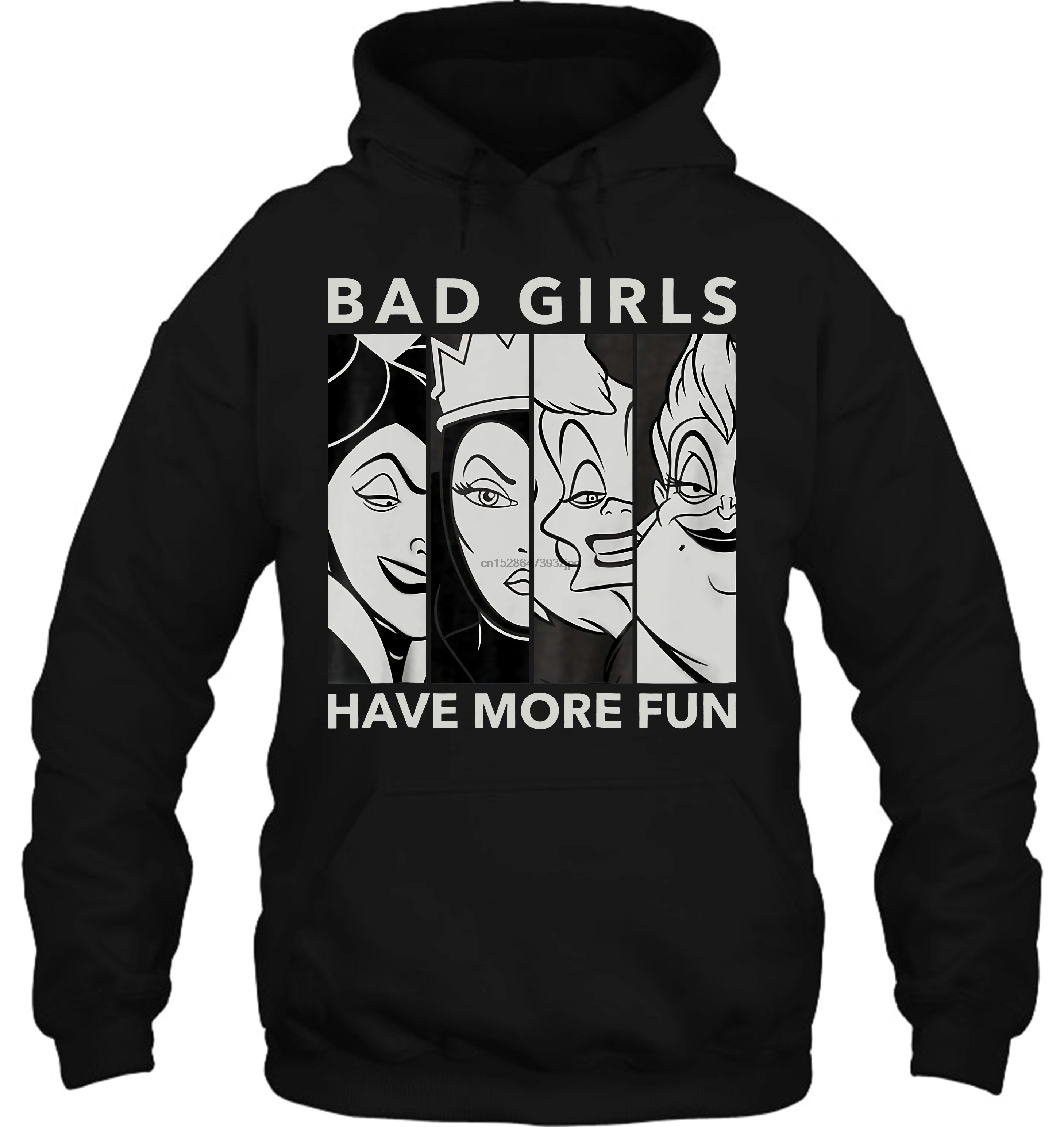 Мужская толстовка с капюшоном Disneys Злодеи Bad Girls женская уличная одежда