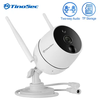 

TinoSec 1080P WIFI Camera Outdoor Weatherproof CCTV Camera Two Way Audio ONVIF P2P Wireless Security IP Camera Home Surveilance