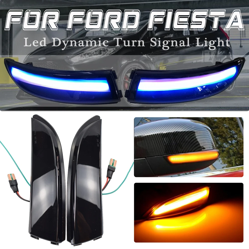 Подходит для форд фиеста MK6 VI/UK MK7 2008 2017 B Max светодиодный динамический сигнал