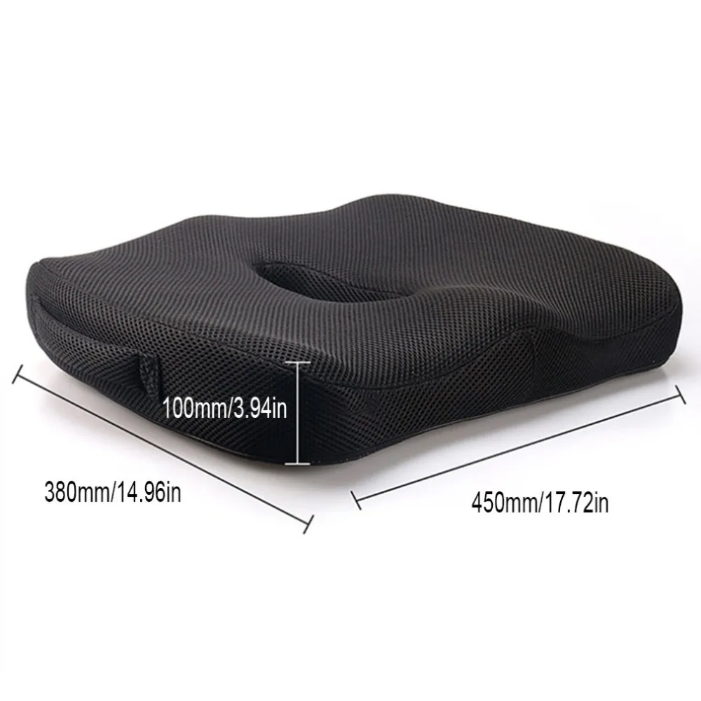 Portable Cushion Slow Rebound Memory Foam Cushion Seat Cusion Chair Cushion Office Student Driving Cushion