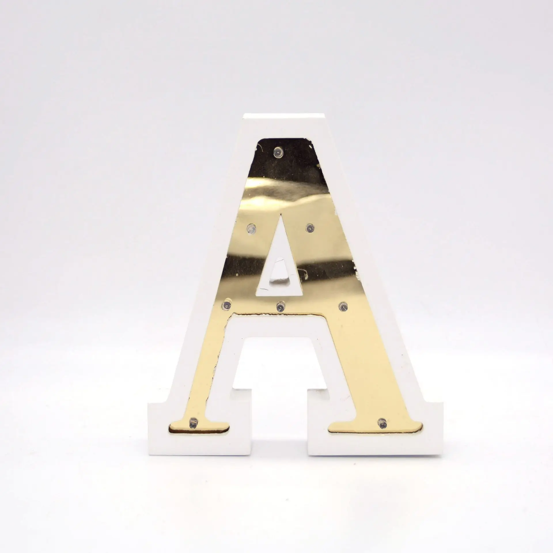 LEDIARY Wooden LED Letter Night Lights Golden A-Z Sign Alphabet HOME LOVE Wedding Birthday Party Wall Table Sofa Decor Lighting