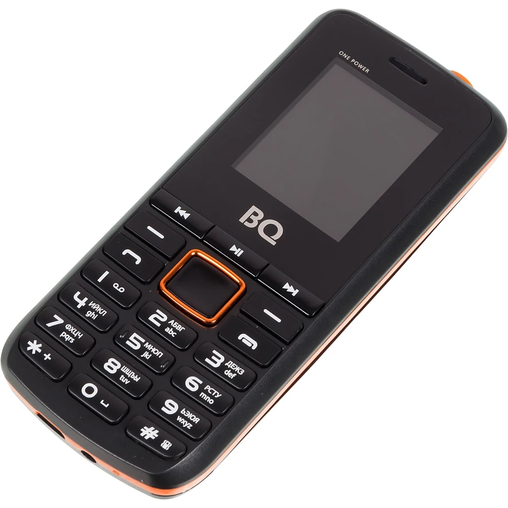 Мобильный телефон BQ One Power 1846 32Mb черный/оранжевый 2Sim 1.77" TN 128x160 0.3Mpix