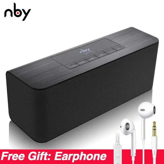 

nby 5540 Wireless Protable Bluetooth Speaker FM Radio Sub Woofer Loudspeaker 3D Stereo Boombox Computer Bass Dual Speakers TWS