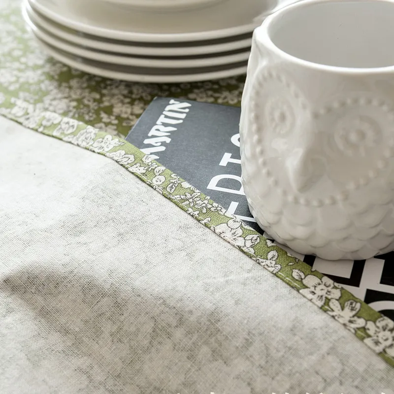 Цветочная обеденная скатерть FSISLOVER пасторальный коврик для журнального столика