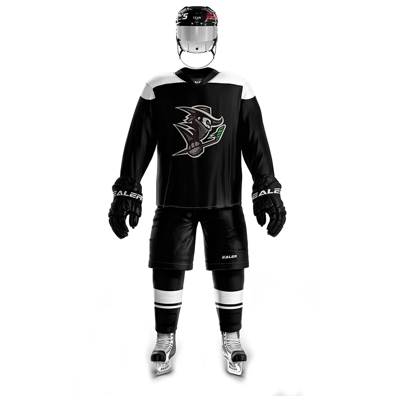 Coldоткрытом воздухе винтажные хоккейные тренировочные майки набор с принтом Рыцари Логотип пятно дешевые высокое качество H6100-4 - Цвет: suit