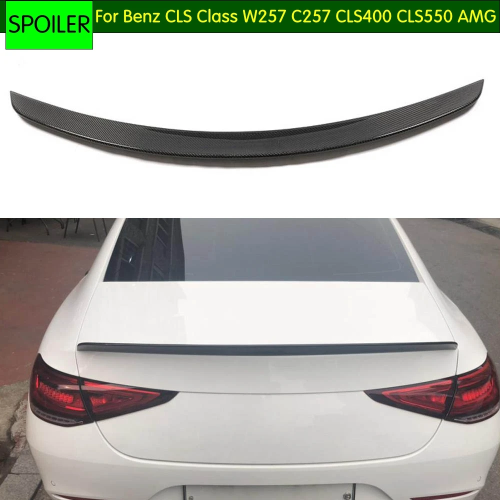 Углеродное волокно/FRP Задняя Крышка багажника общий спойлер для Mercedes Benz CLS Class AMG
