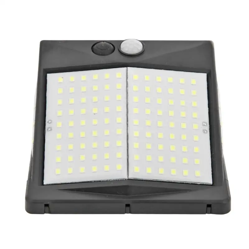 Трёхсторонний 140LED датчик движения PIR на солнечной батарее настенный светильник водонепроницаемый светильник для двора наружный солнечный светильник уличный светильник для украшения сада