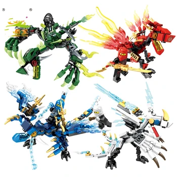 

Dragon phantom Ninja people compatible LG assembled building blocks DIY educational toys dinosaur Christmas birthday gift