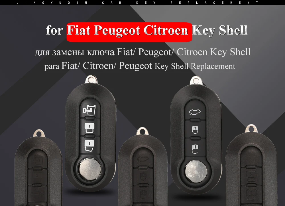 Keyforkess 2/3BTN custodia a conchiglia chiave per Auto remota per Fiat 500 Panda Punto Bravo Ducato Peugeot Boxer Citroen Jumper Auto Uncut Blade 9 Keyforkess 2/3BTN custodia a conchiglia chiave per Auto remota per Fiat 500 Panda Punto Bravo Ducato Peugeot Boxer Citroen Jumper Auto Uncut Blade - Heb97c3fe4a394a93b64279acb54ca7d51