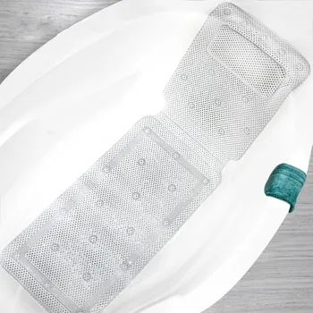 

Pvc Foam Bath Mat, Bath Mat, Non-slip Bath Mat With Pillow Suction Cup, Household Items