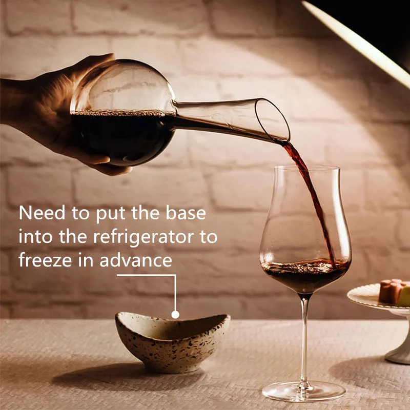 

Decanter Handmade Crystal Red Wine Brandy Champagne Glasses Decanter Bottle Jug For Family Bar Thickened Wall With Cover