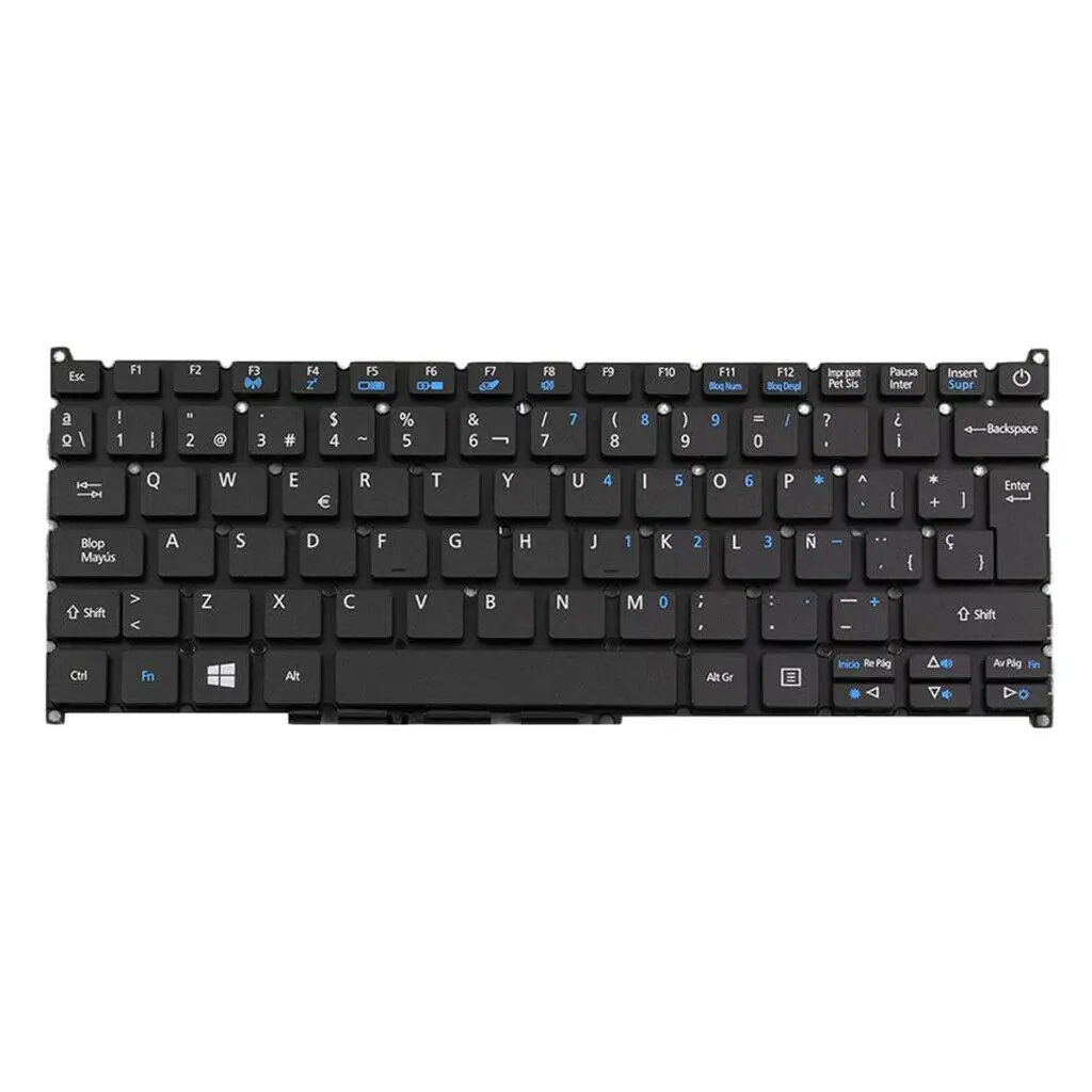 Испанская Замена клавиатуры для ACER Aspire ES1-132 ES1-132-C37M без рамки SP