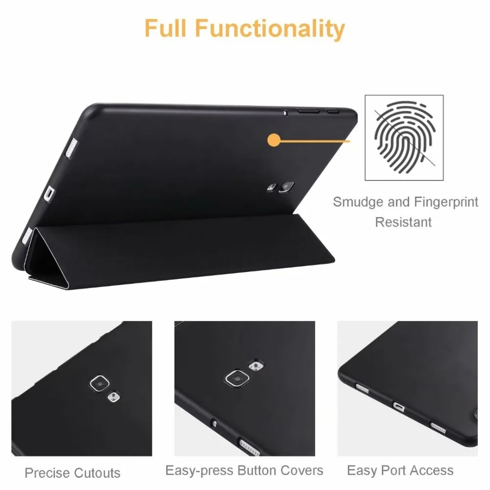 Магнитный умный чехол для samsung Tab A 10,5 T590 T595 T597 из искусственной кожи, чехол-подставка для samsung galaxy Tab 10,5 дюймов, чехол