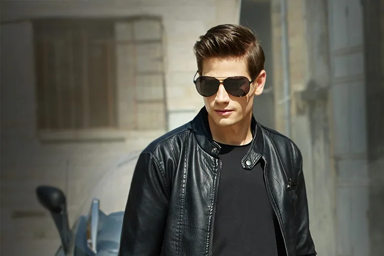 Новые продукты мужское кожаное пальто корейский стиль Slim Fit Молодежный локомотив анти-истинное кожаное пальто мужская повседневная кожаная куртка C