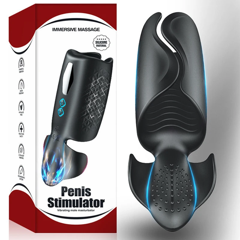 Electric Male Sucker Toys Oral Cup Men's Delay Trainer Enlargement Augmentation Tool Pleasure 10 Speed Vibrant Sucking Device