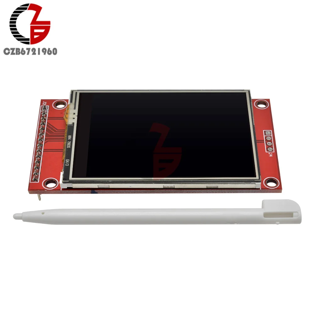 2," 240x320 SPI TFT lcd сенсорный экран модуль 5V 3,3 V PCB адаптер Micro SD слот ILI9341 Белый светодиодный для Arduino SMT32