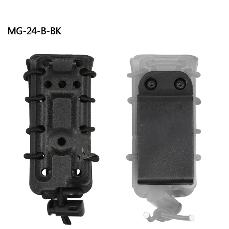 MG-24-B-BK Три версии Molle тактических подсумок в стиле милитари мешочек Быстрый Чехол для кружек быстро прикрепить поддерживающий ремень клип сумка для амуниции 9 мм - Цвет: MG-24-B-BK