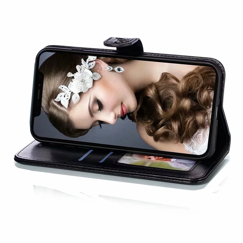 Кожаный чехол-кошелек с бабочкой и медведем для Iphone 11 Pro Max XR XS X 8 7 6 SE сердце любовь мода с мультипликационным рисунком слот Держатель Флип 70 шт