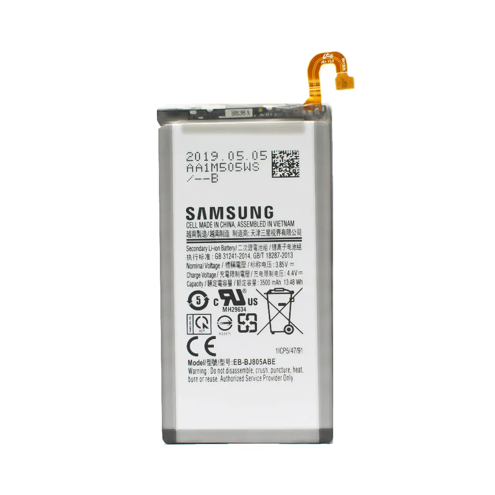 Батарея EB-BJ805ABE для samsung Galaxy A6 плюс A6+ SM-A605F A605G A6050 A605K A605FN A605GN 3500 мАч с инструментами