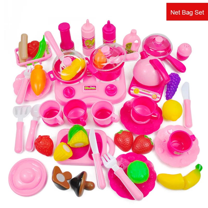 46 шт./компл. мини Кухня ролевые игры игрушки Моделирование Еда Фрукты Вырезать