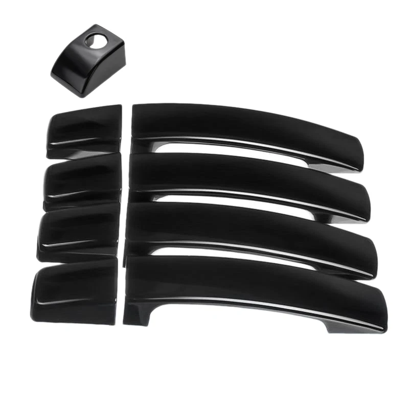 9 шт. крышка ручки двери автомобиля для Land Rover серии L322 2002-2012 - Цвет: Bright Black