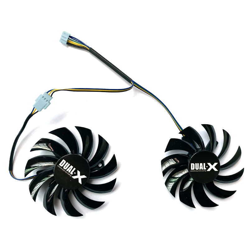 Вентилятор охлаждения для Sapphire R9 270 HD 7870 2 шт. 75 мм FD7010H12S 4pin GTX 550 750 770 Ti ASUS GTX760 12 В 0 35 А