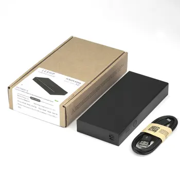 

Portable Power Bank Travel Charger Built-in AC Output Dual USB LED Indicator For Macbook Laptops Smartphone