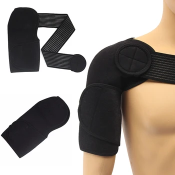 

Adjustable Elastic Shoulder Support Brace Basketball Arm Sleeve Men Safety Sports Injury Guard Posture Corrector Back Protector7