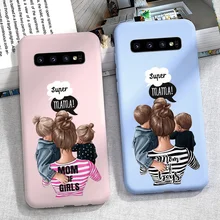 Супер или «I Love Mama» для телефона Funda для samsung A70 A50 A40 A30 A20 A10 A7 A6 плюс A8 A5 чехол карамельный Мягкий силиконовый чехол