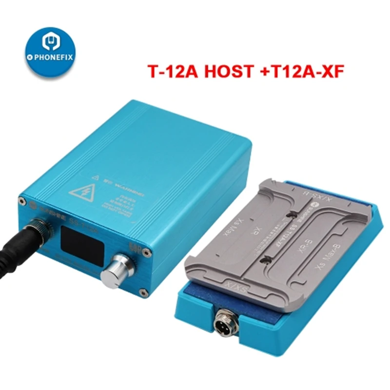 SS T12A-XF нагревательная станция ЖК-экран Рамка инструмент для удаления для iPhone X XR XS MAX ЖК-Ремонт нагревательная платформа - Цвет: T12A-XF With Host