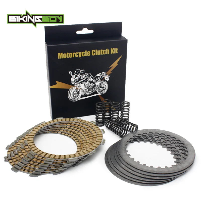 Full Set BIKINGBOY для Honda XL600R 83 84 85 86 87 XL 600 R 7 дисковая фрикционная Муфта+ 6 Сталь сепаратор пластины+ 6 тяжёлый мощный пружины - Цвет: Full Set