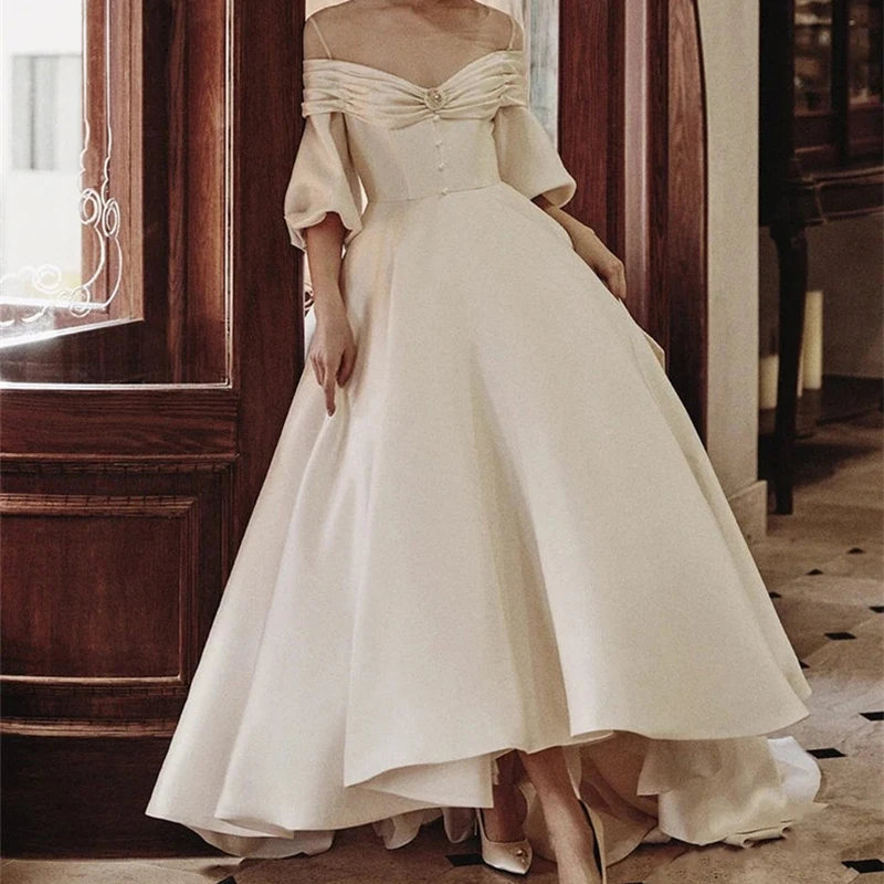 Платье свадебное с открытыми плечами и бантом по заводской цене | Свадьбы