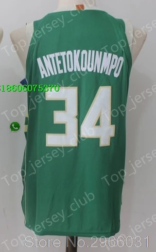 A++ качество мужской взрослый#34 Giannis Antetokounmpo 13 Malcolm Brogdon 34 Ray Allen 12 Jabari Parker 6 Bledsoe Jersey Milwaukee