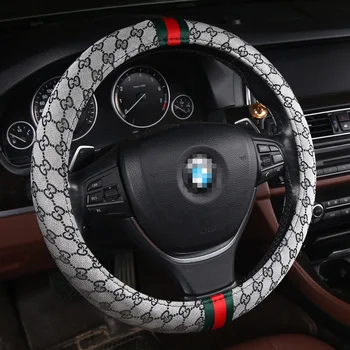 

WLMWL Leather Car Steering Wheel Cover For Haval H1 H2 H3 H5 H6 H7 M6 H9 H8 all models car styling steering wheel cover