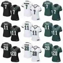 Стилизованный Филадельфия с Сэмом брэдфордом Брайаном докинсом Нельсоном агколором Карсоном Wentz Home Out Green для женщин Джерси