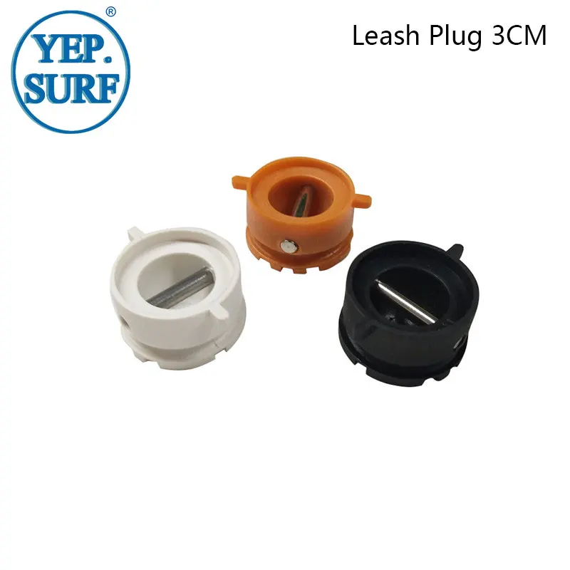

10 PC/Lot SUP Board Leash Plug Black/Orange 3CM Surfboard Leash Plug pranchas de