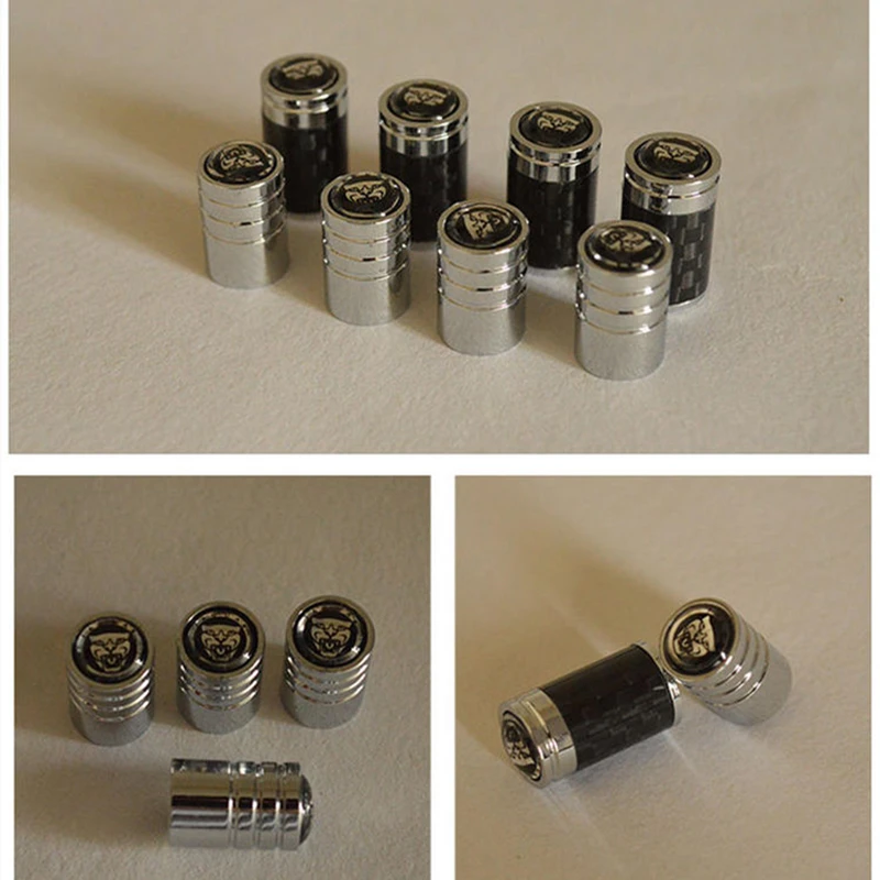 Car Valve Cock Protection Cover Wheel Exterior Decoration 3D Metal For Jaguar F-PACE XE XF XJ F-TYP