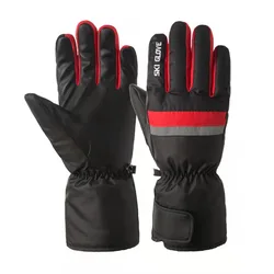 Outdoor Sports Ski Gloves Winter Women'S And Men'S Warm Waterproof Cold Proof Touch Screenplus Velvet Heated Cycling Bike Gloves